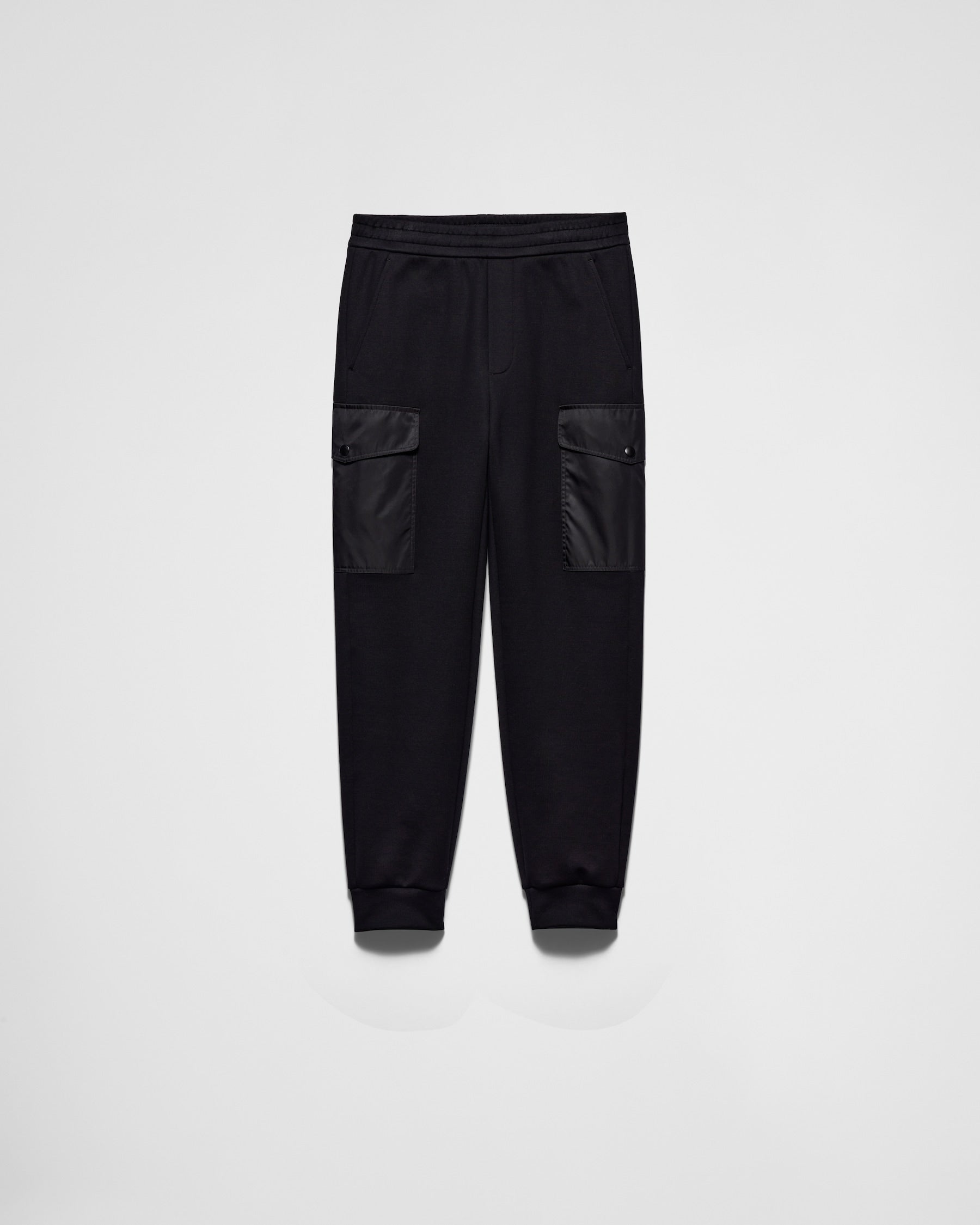 Prada - Cotton fleece joggers with Re-Nylon details
