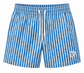 Monogram Striped Swim Shorts – Blue stripe