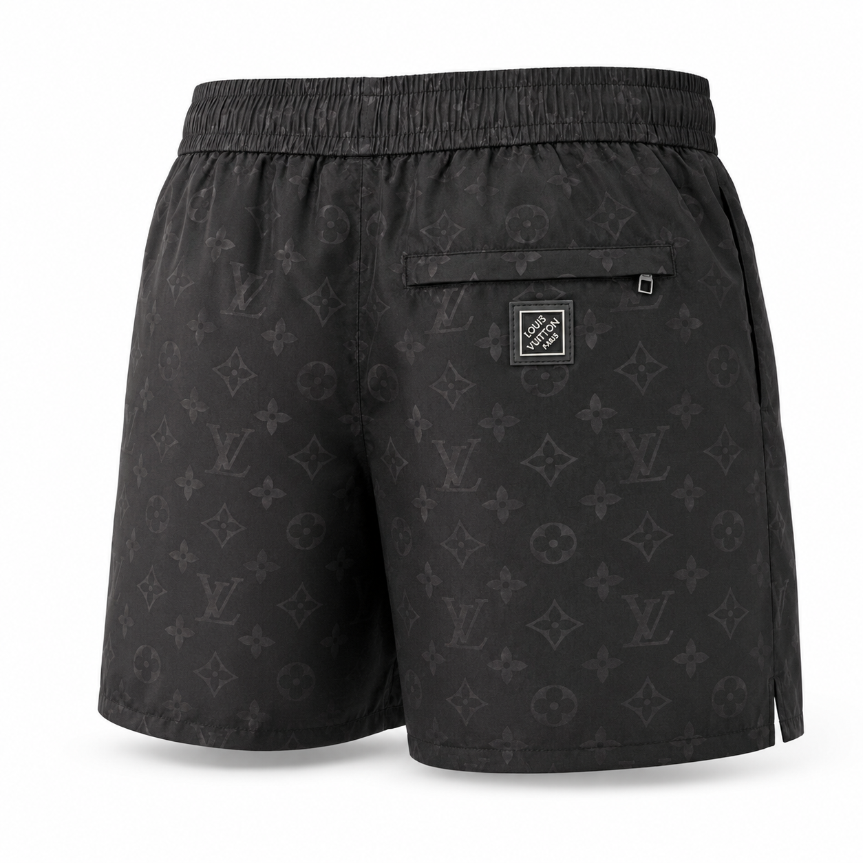 Monogram Swim Shorts – Black