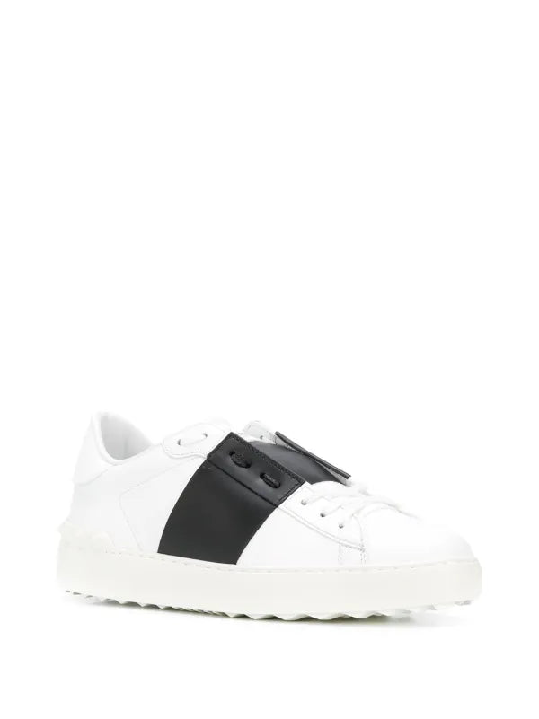Vallentino - open design leather sneakers