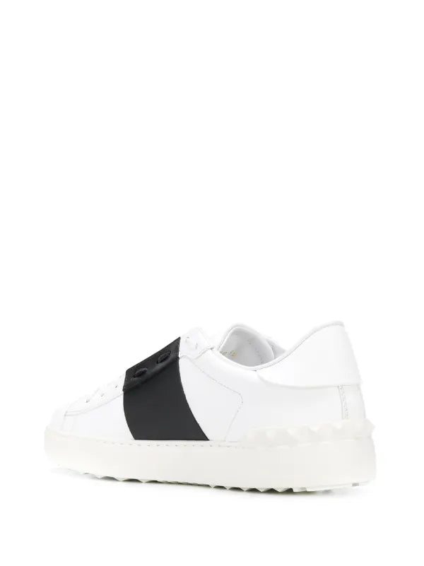 Vallentino - open design leather sneakers
