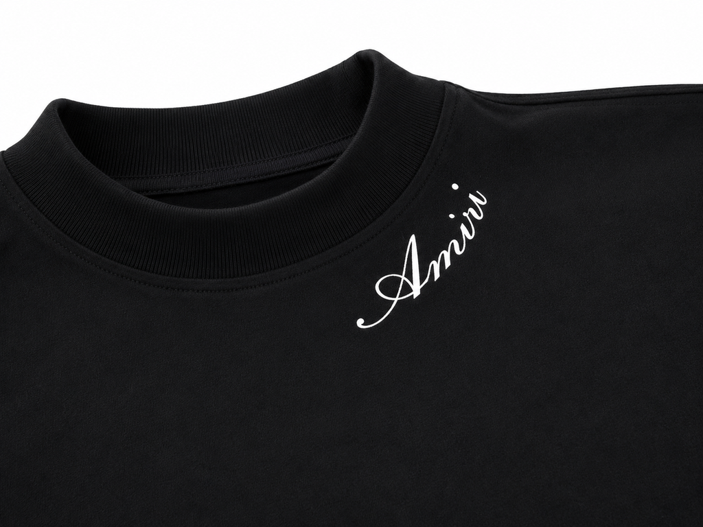 Amiri Oversized Mock Neck T-Shirt