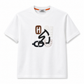 Leather Patch Graphic T-Shirt – White