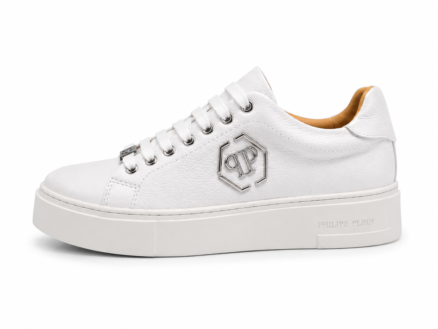 Philipp Plein Leather Platform Sneakers