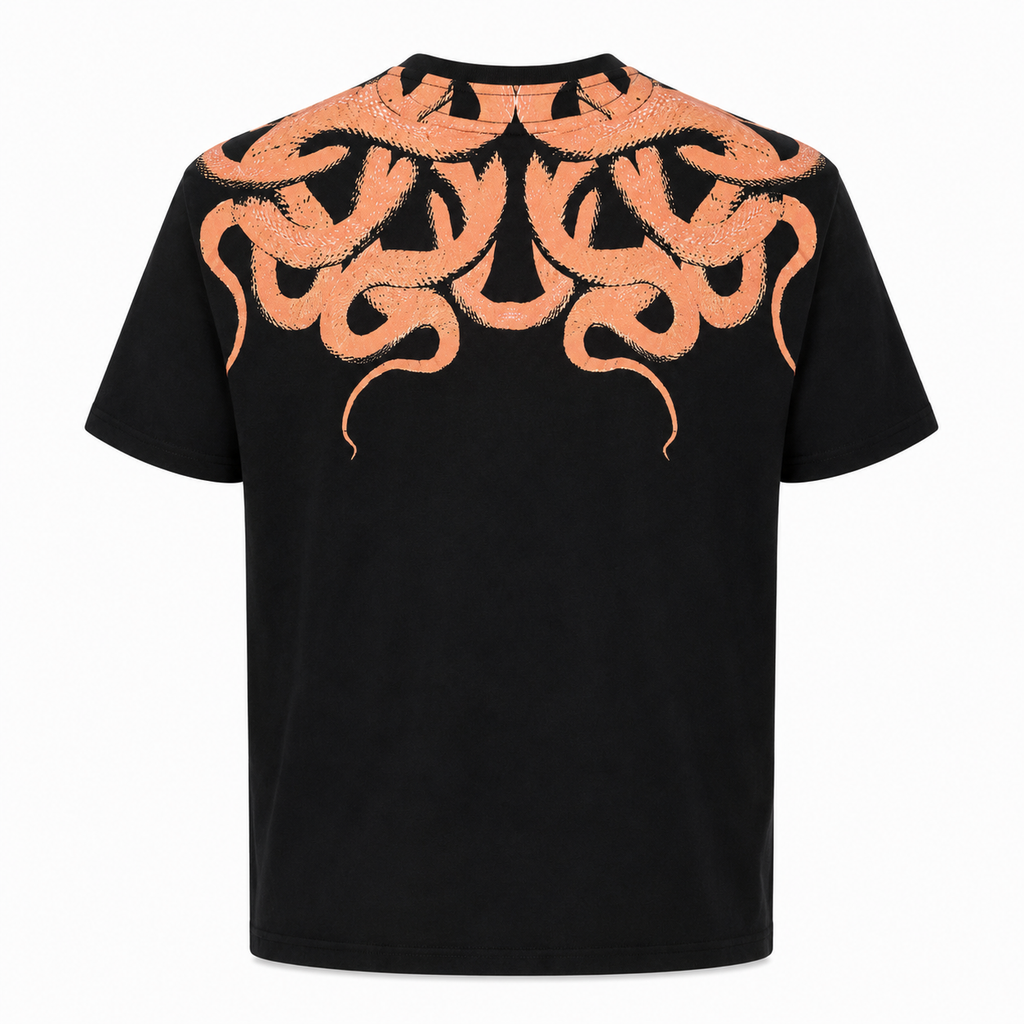 Marcelo Burlon Snake Print T-Shirt – Black