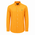 Ralph Lauren Linen Blend Button-Down Shirt – Orange