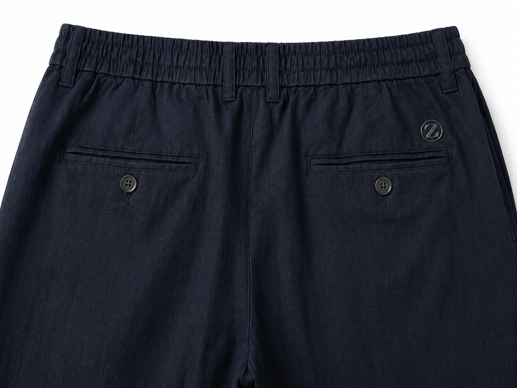 Ermenegildo Zegna Linen Blend Pants – Navy