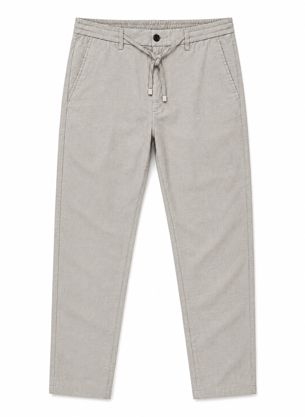 Ermenegildo Zegna Linen Blend Drawstring Pants – Light Grey