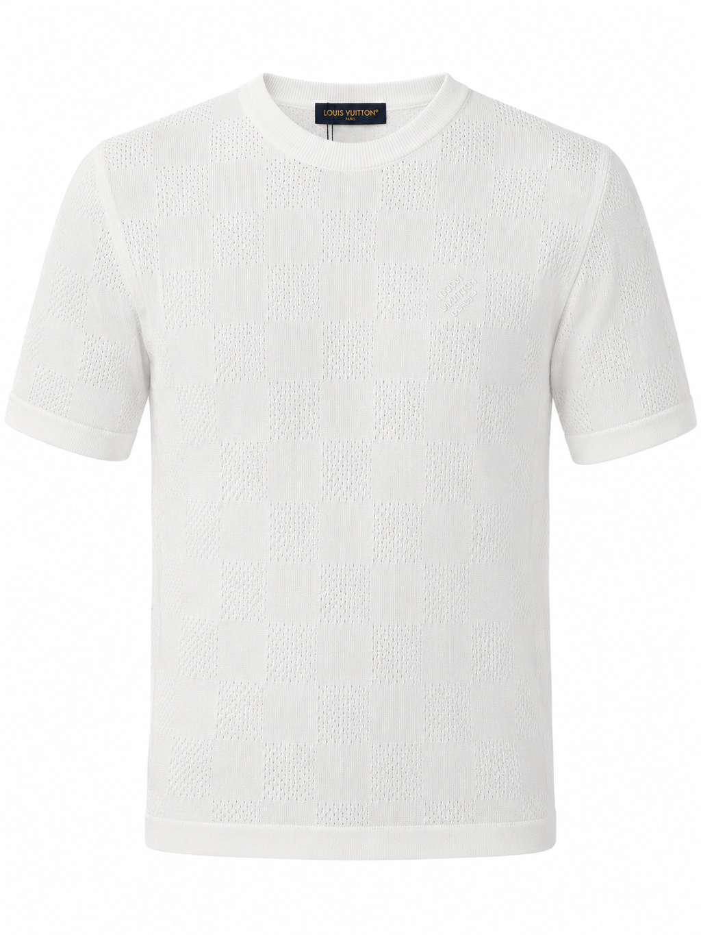 1V Knit T-Shirt – Ivory White