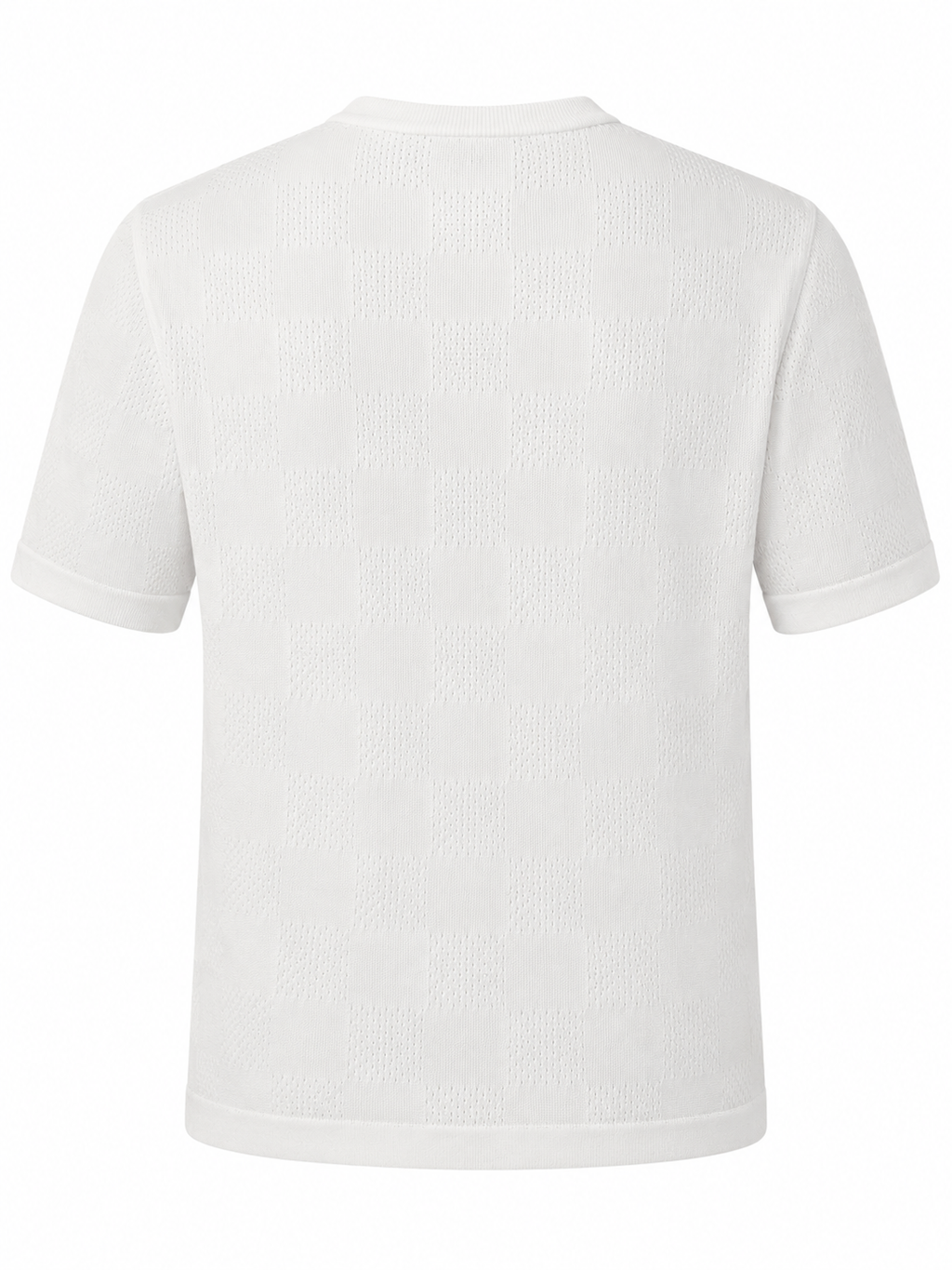 1V Knit T-Shirt – Ivory White