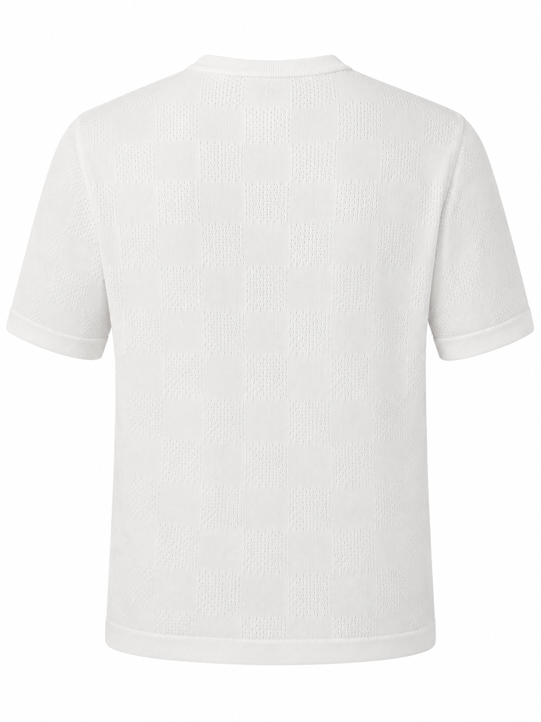 1V Knit T-Shirt – Ivory White
