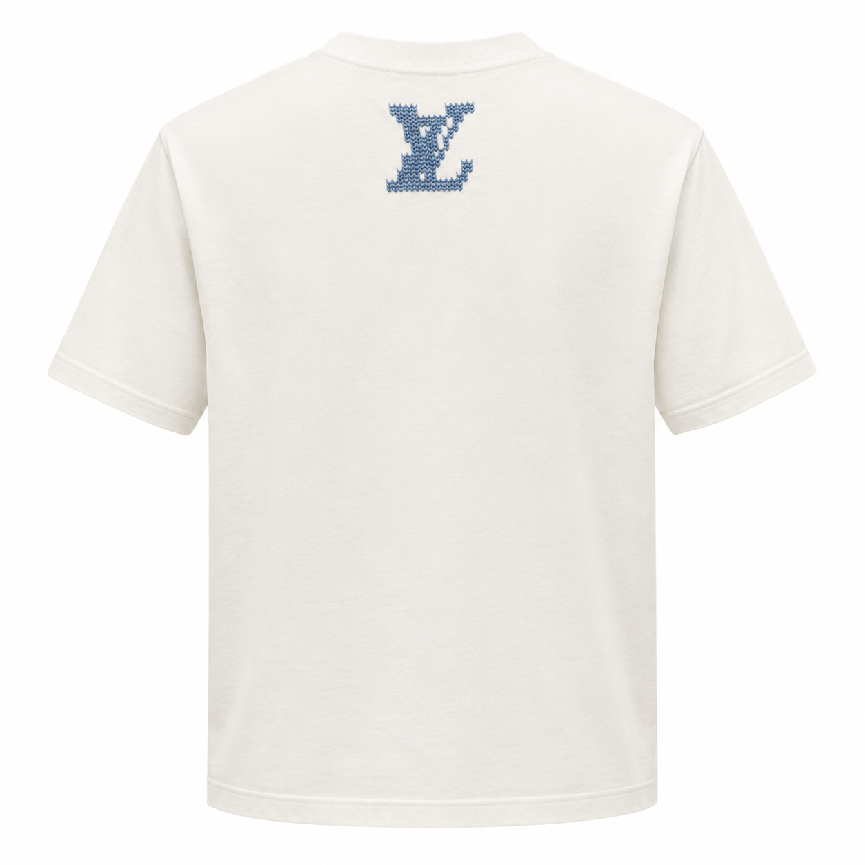 1V Inspired Knit T-Shirt – Ivory White