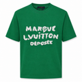 1V-Inspired Knit Embroidery T-Shirt – Green
