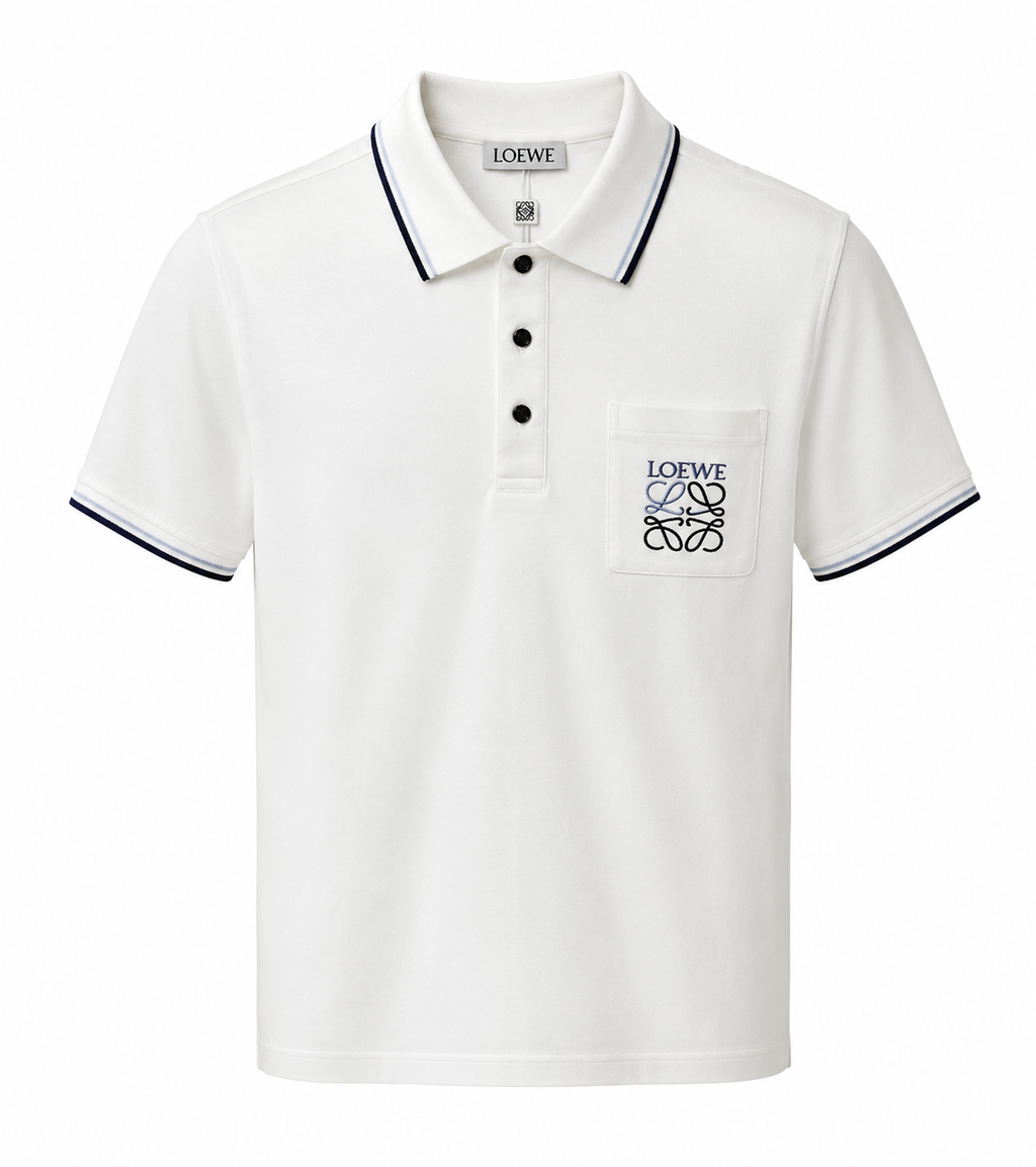 Classic Pocket Polo – White