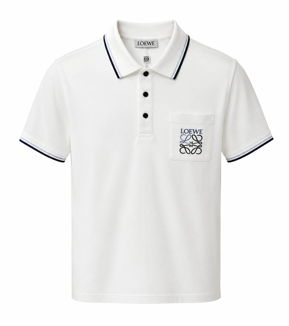 Classic Pocket Polo – White