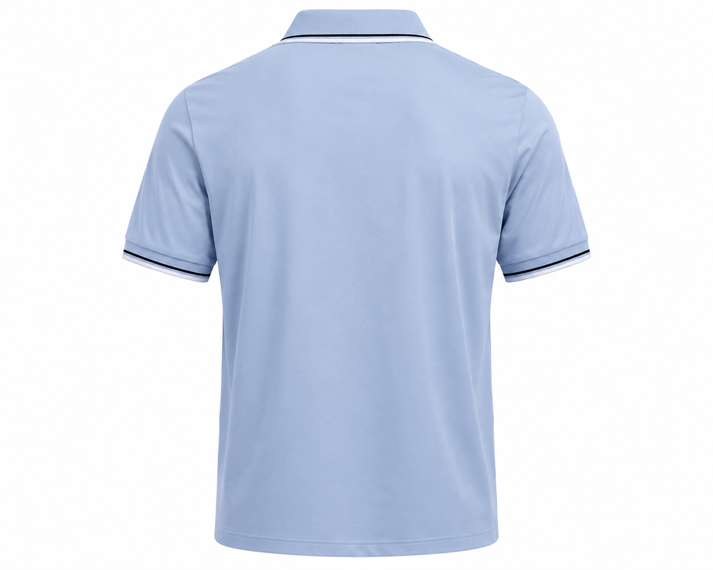 Mercerized Cotton Polo – Baby Blue