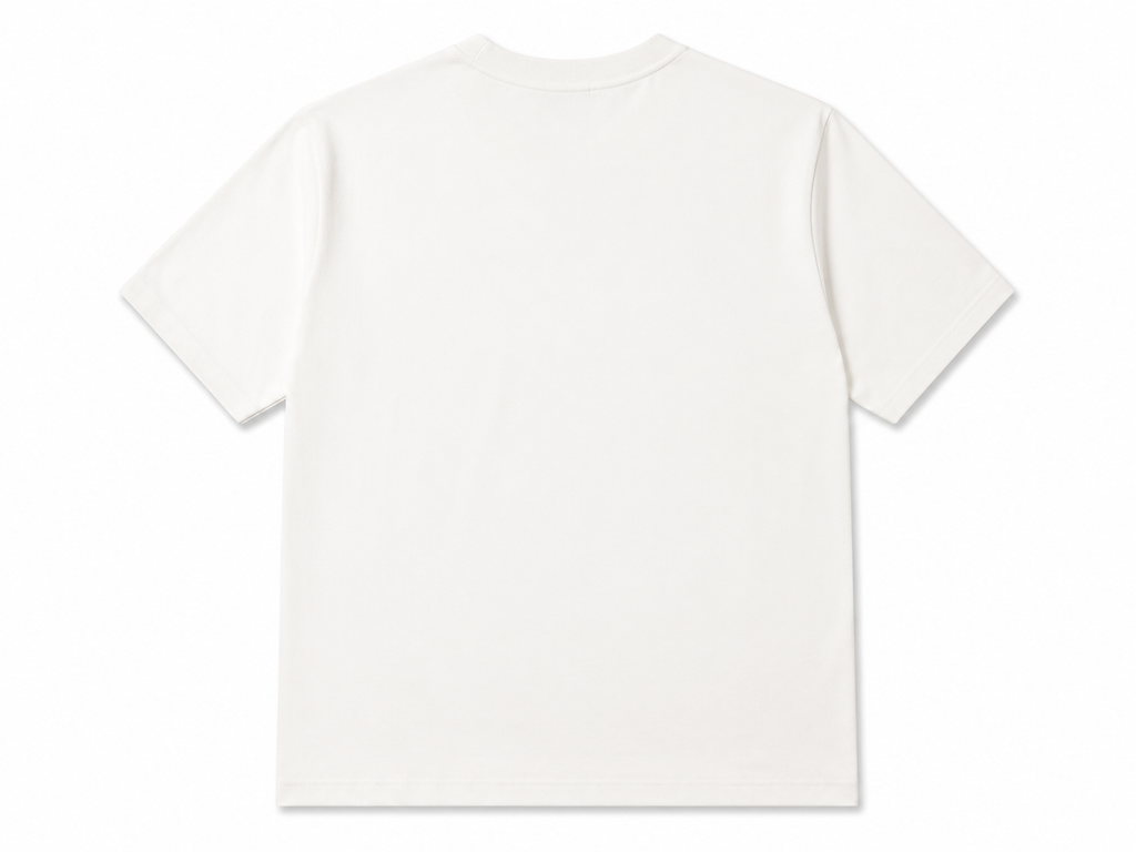 White Premium Cotton Jersey T-Shirt