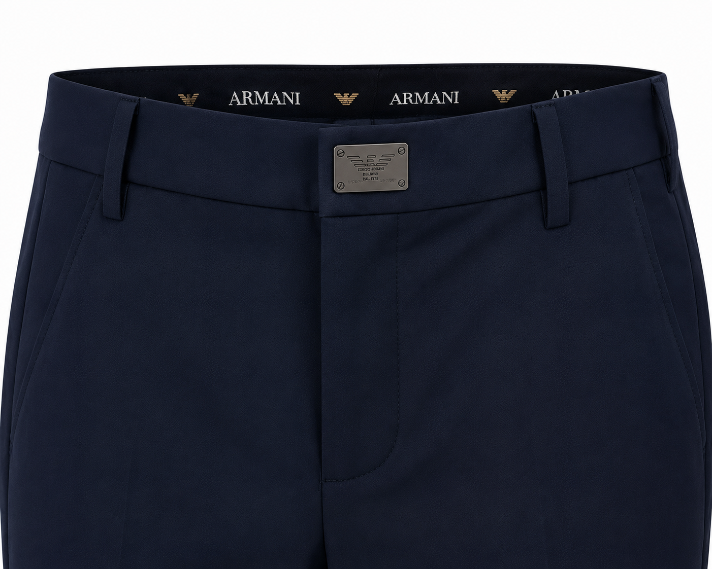 Premium Navy Tailored Trousers