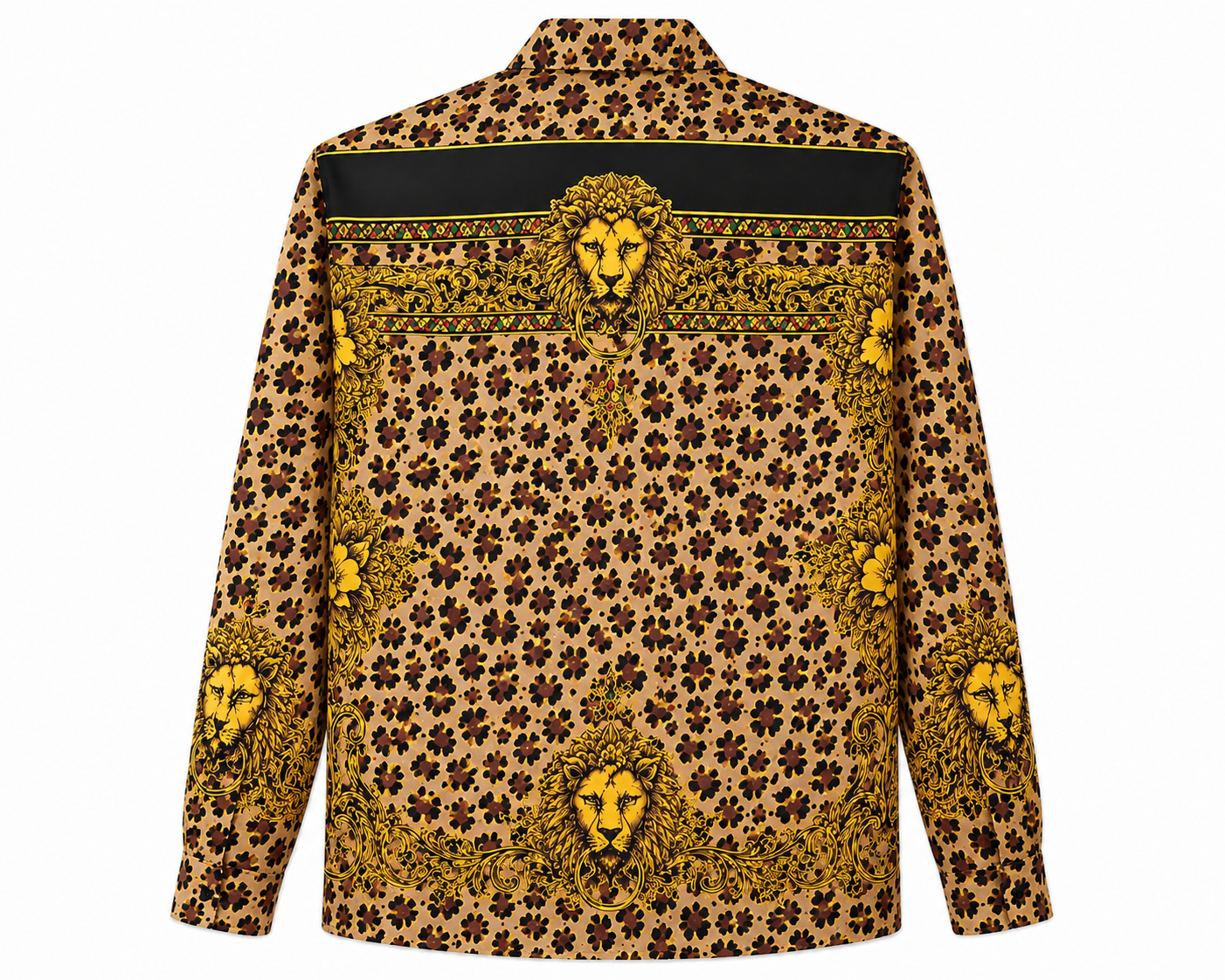 Versace Baroque Leopard Silk Shirt