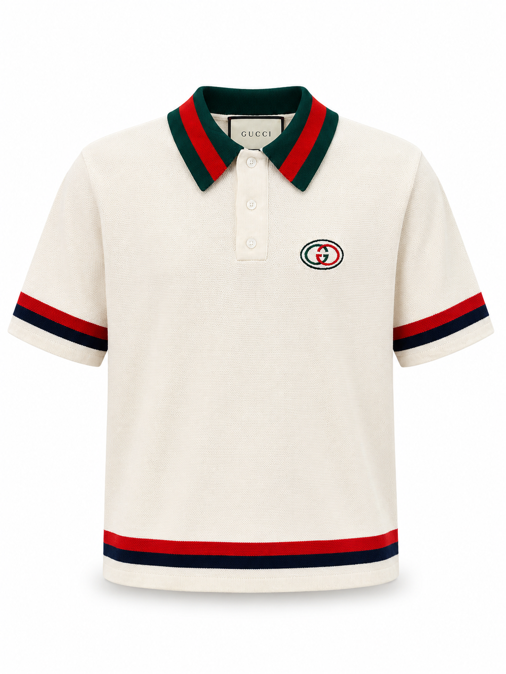 Gucci Knit Polo – Off White