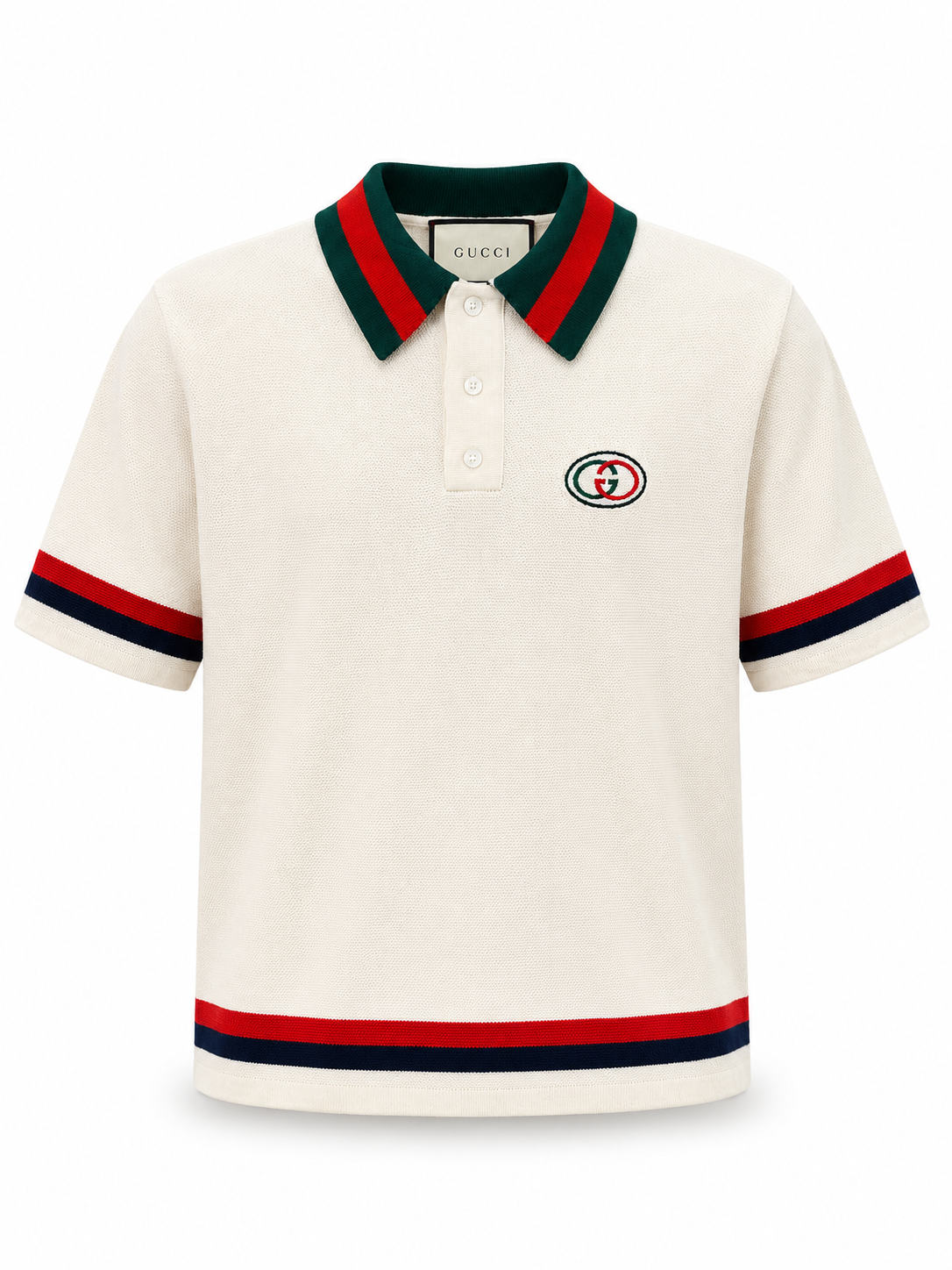 Gucci Knit Polo – Off White