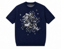 1V Knit T-Shirt – Navy Blue