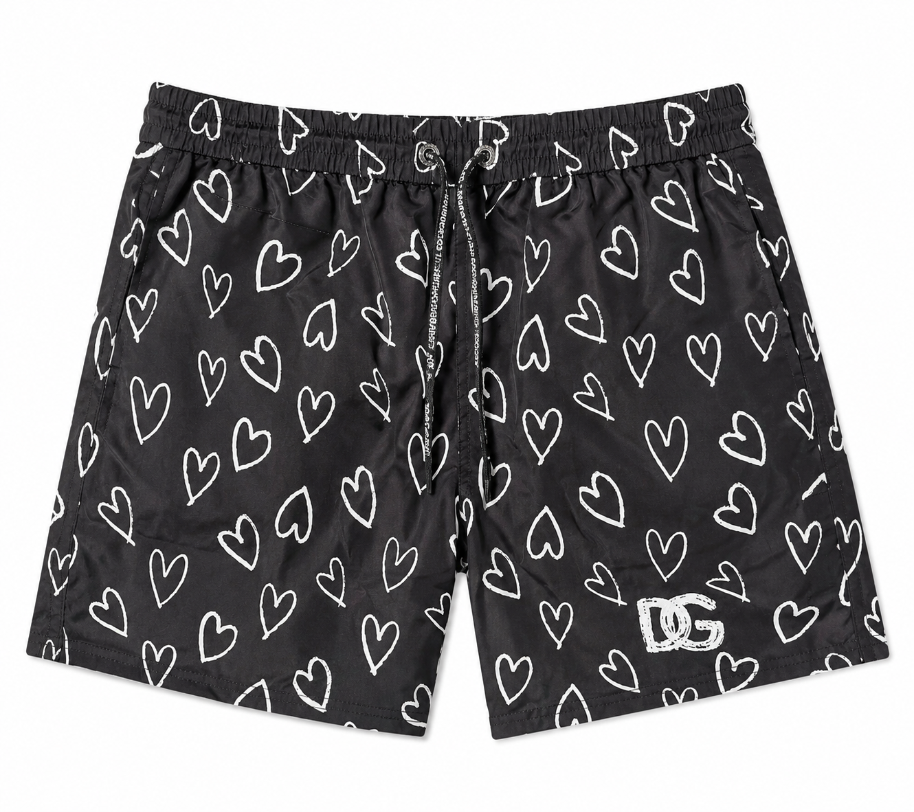 Heart Print Swim Shorts