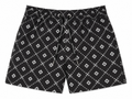 Black Monogram Swim Shorts