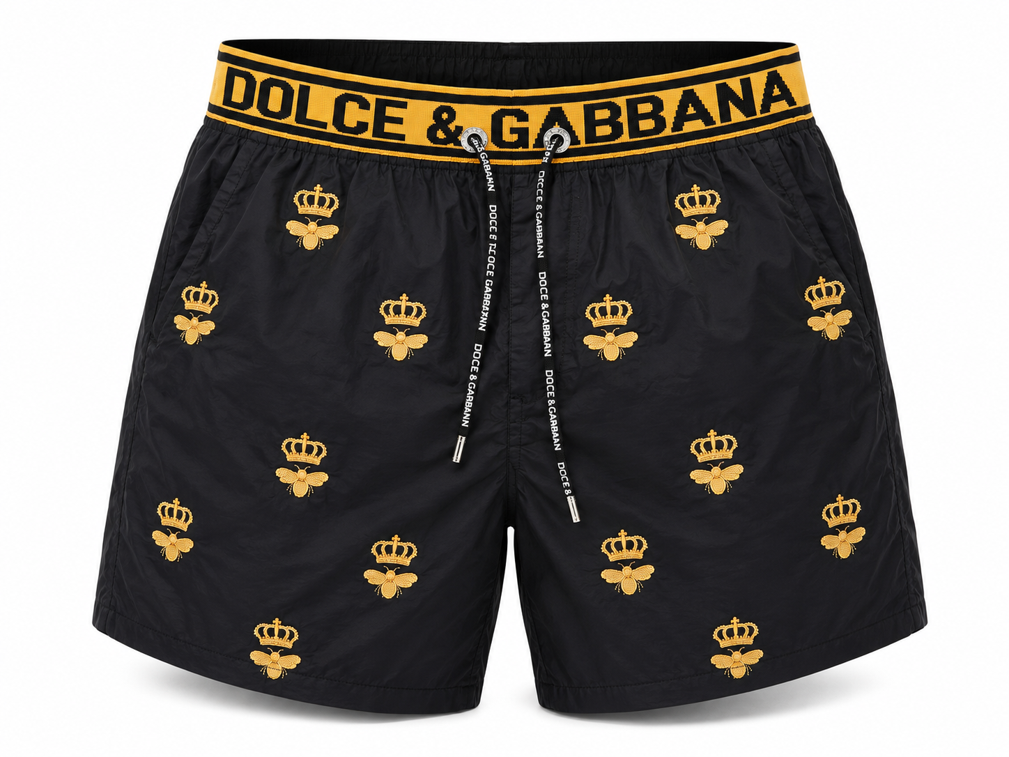 Inspired Premium Swim Shorts – Black/Gold