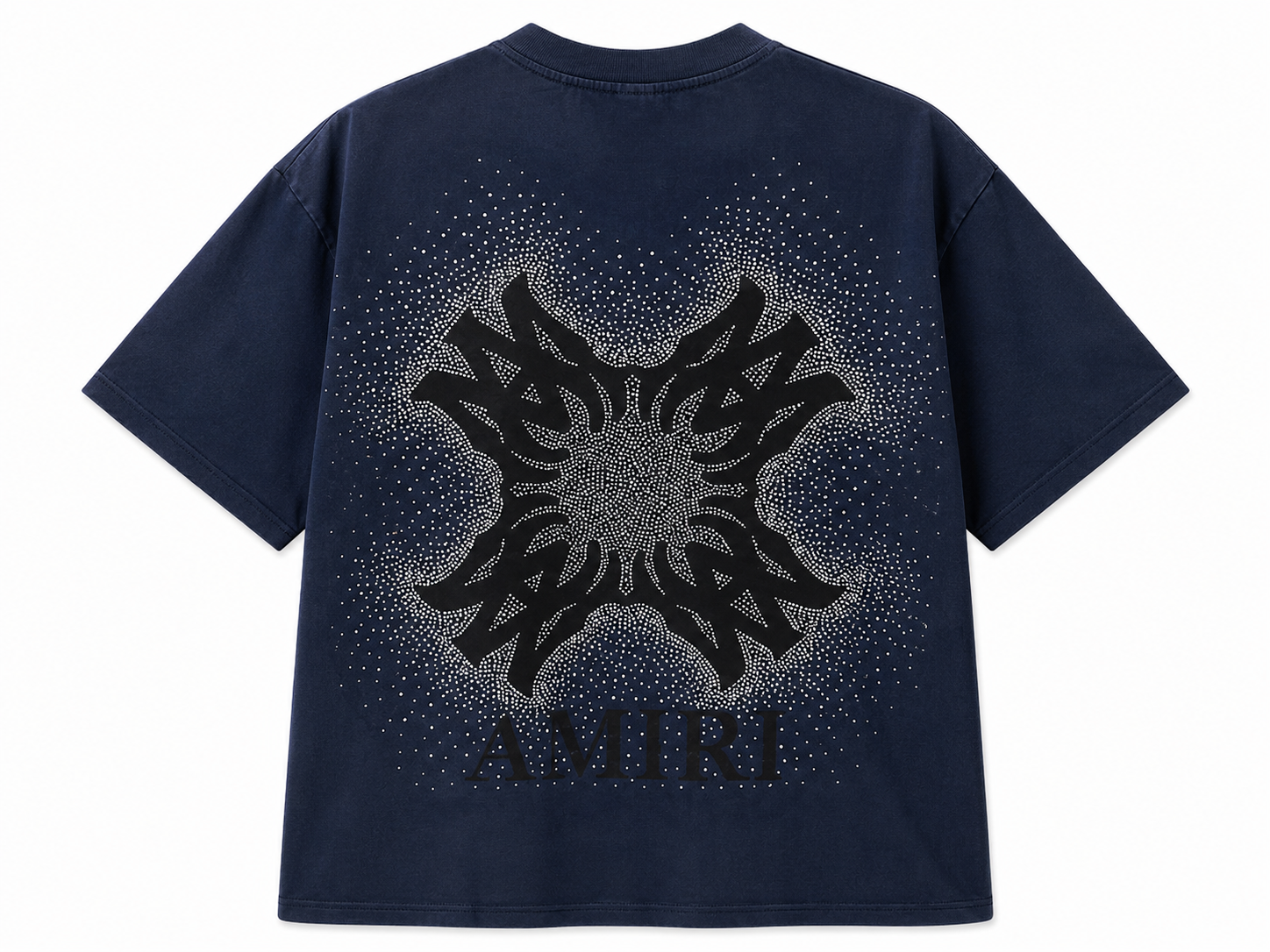 AMIRI Crystal Logo T-Shirt – Navy