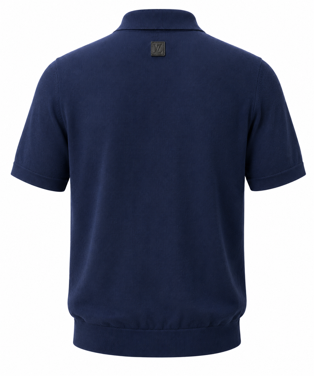 1V Knit Polo – Navy