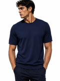 1V - Knit Logo T-Shirt – Navy