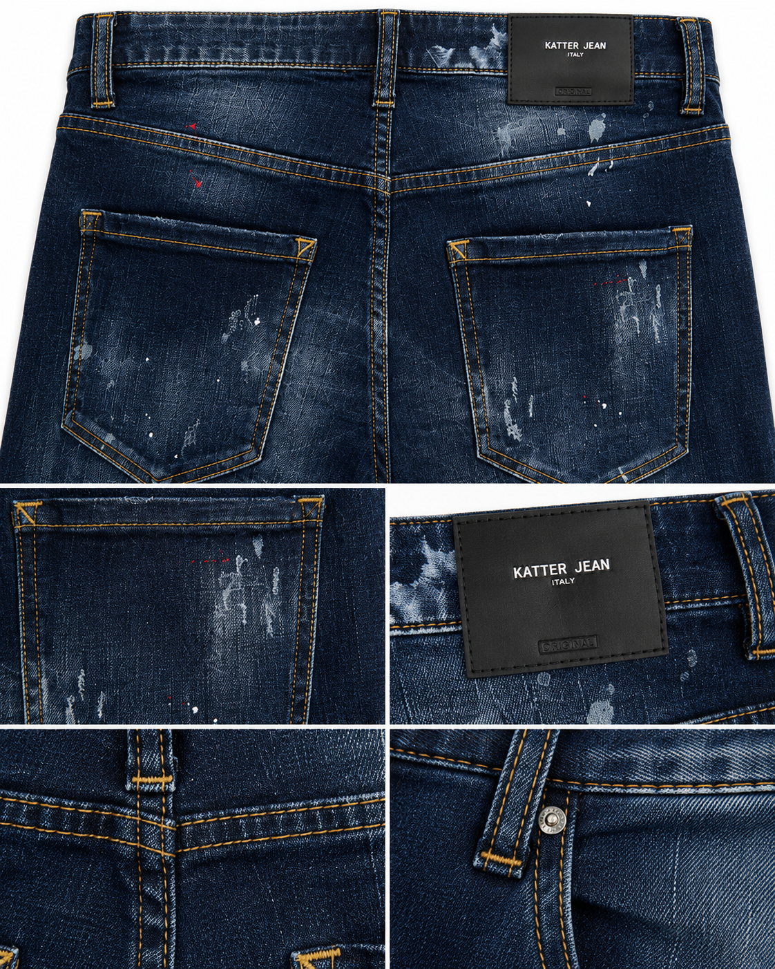 Dsquared Dark Blue Distressed Jeans