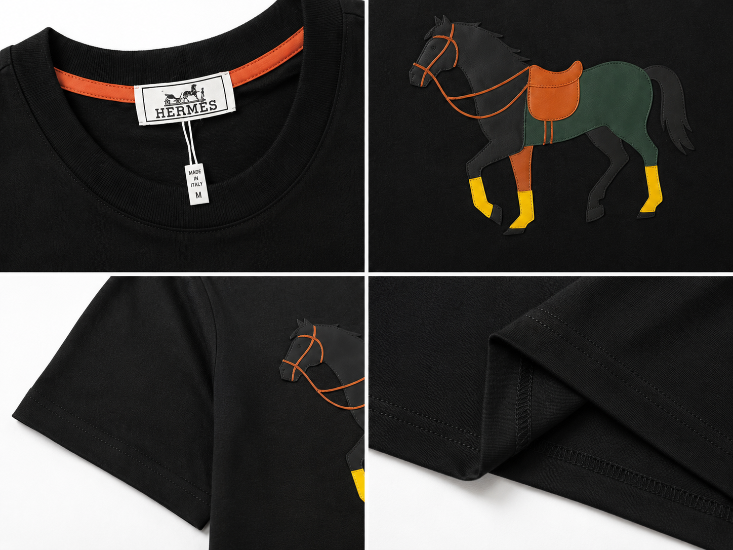 Horse Graphic T-Shirt – Black