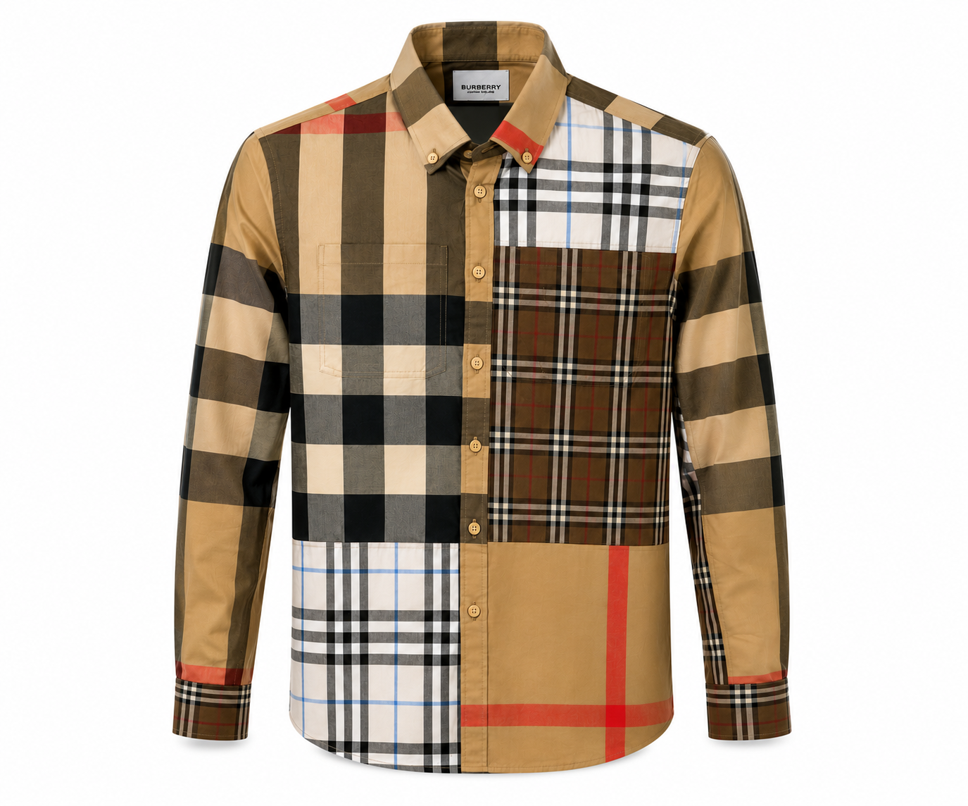 Burberry Patchwork Check Shirt