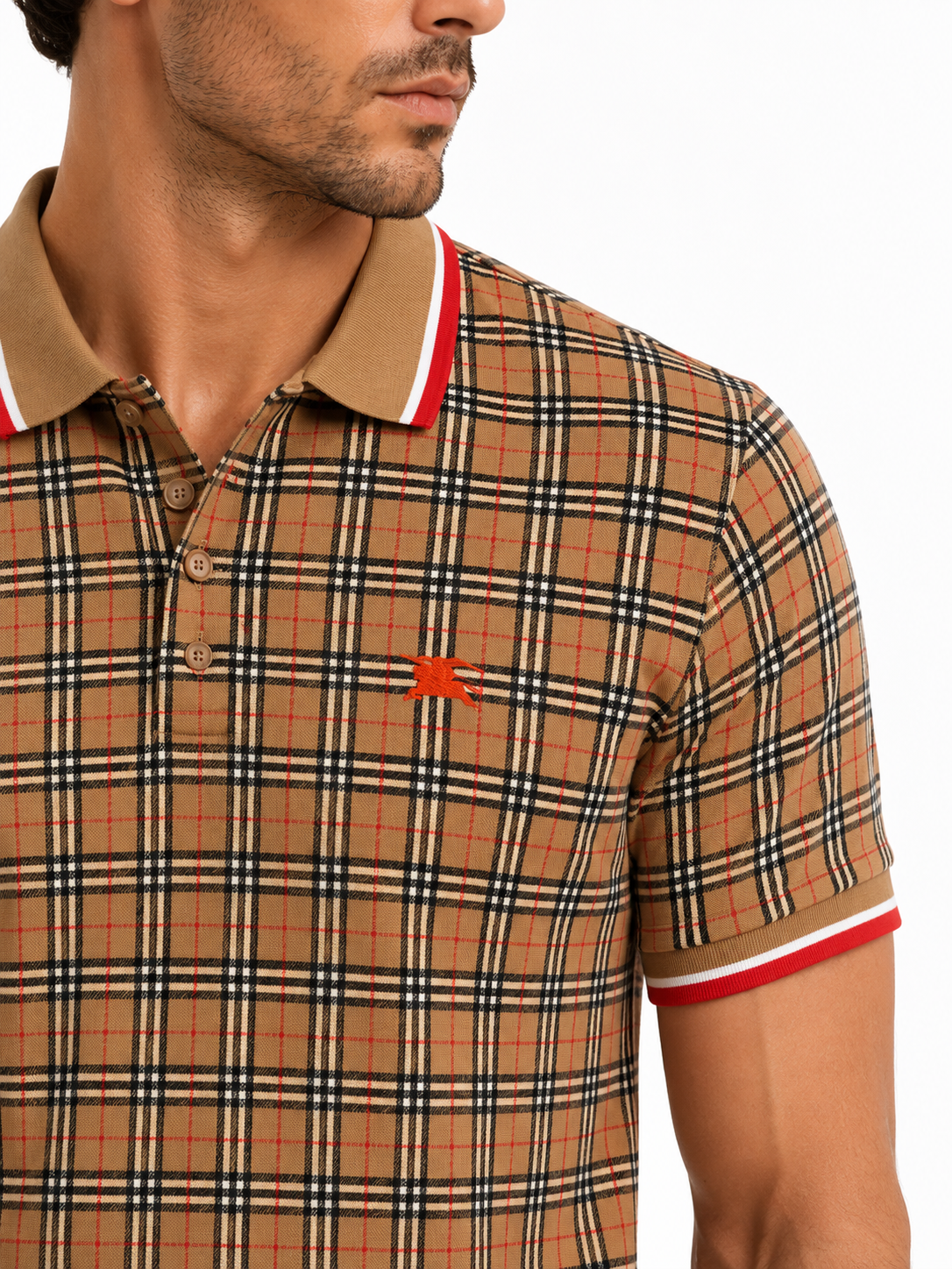 Burberry Check Polo Shirt