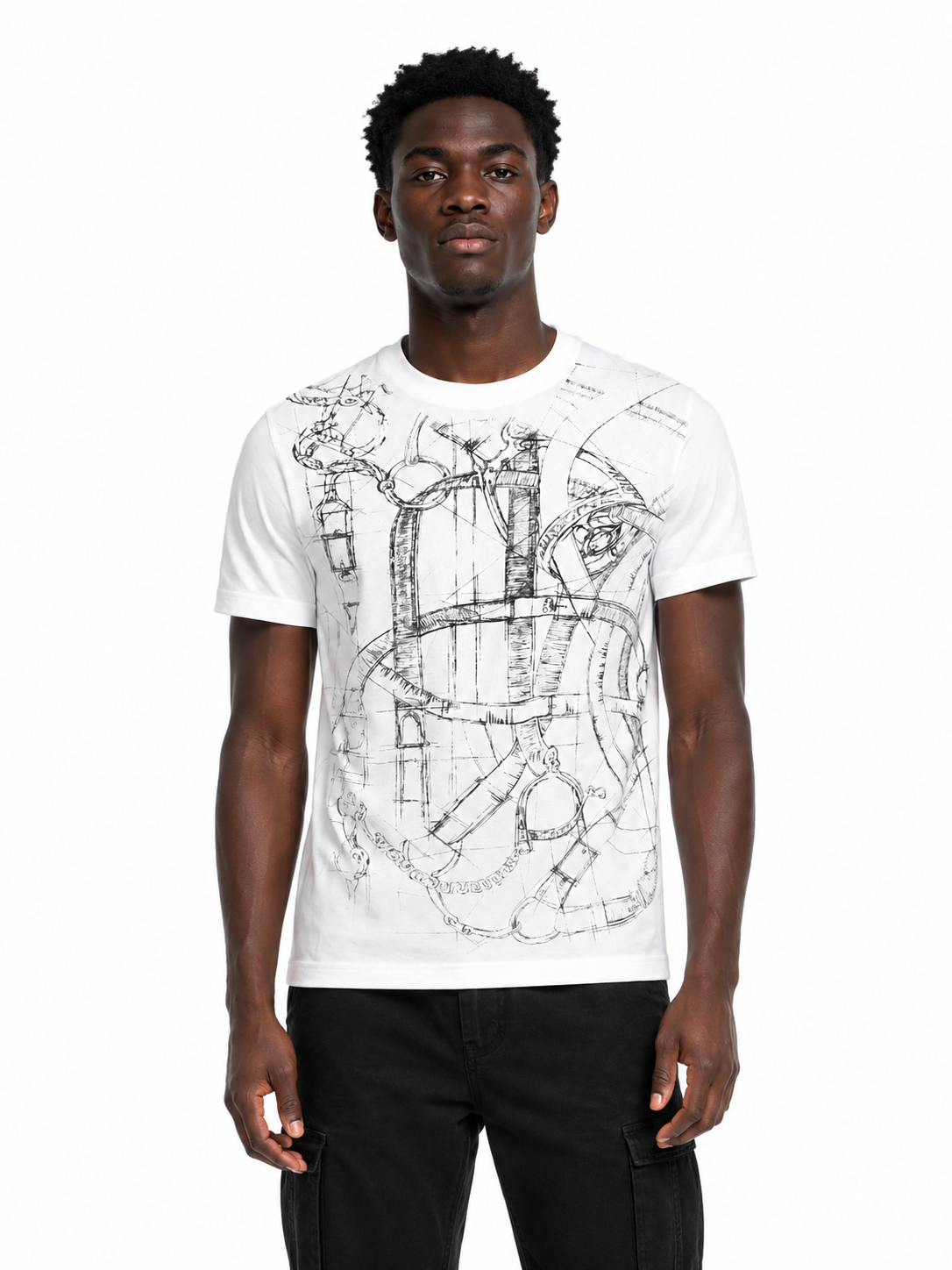 H - Sketch Graphic T-Shirt