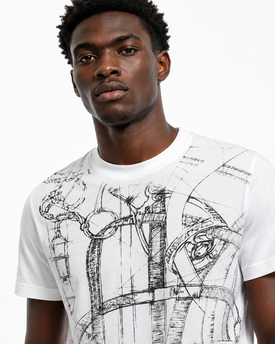 H - Sketch Graphic T-Shirt