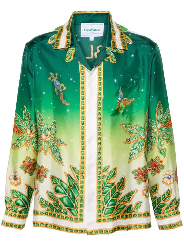 Casablanca 'Juayo d'Afrique' silk shirt