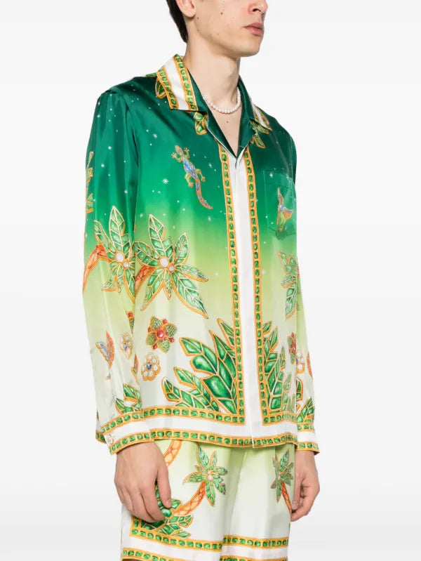 Casablanca 'Juayo d'Afrique' silk shirt