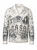 Casablanca Optimism Printed Silk Shirt