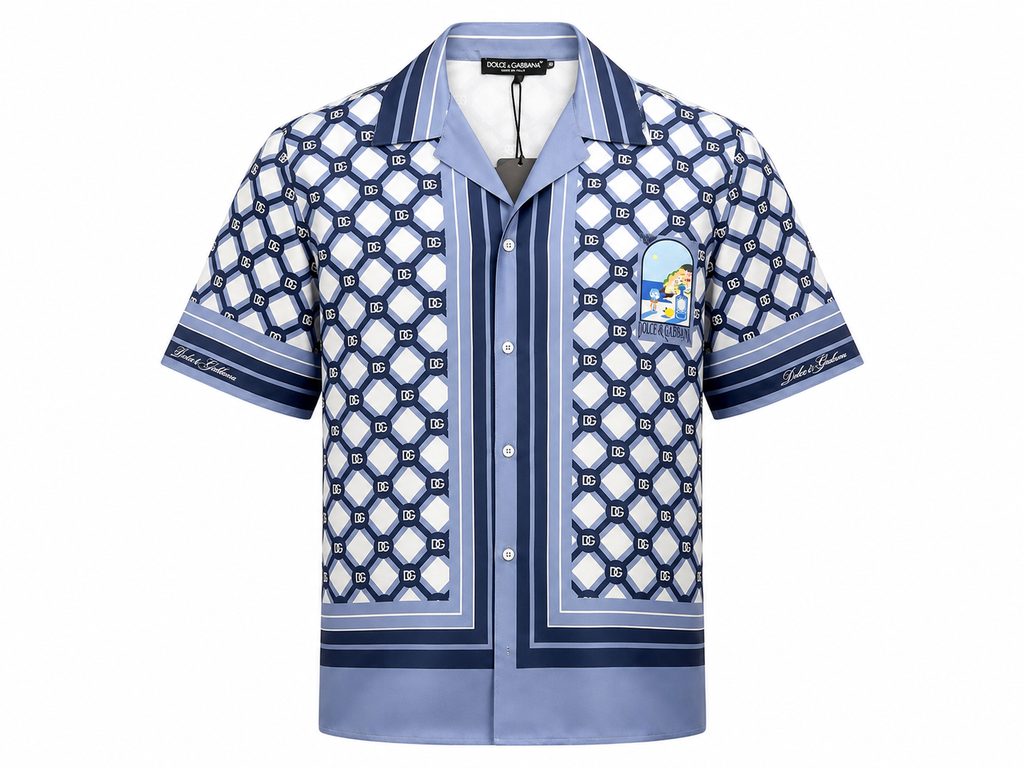 Blue & White Monogram Resort Set