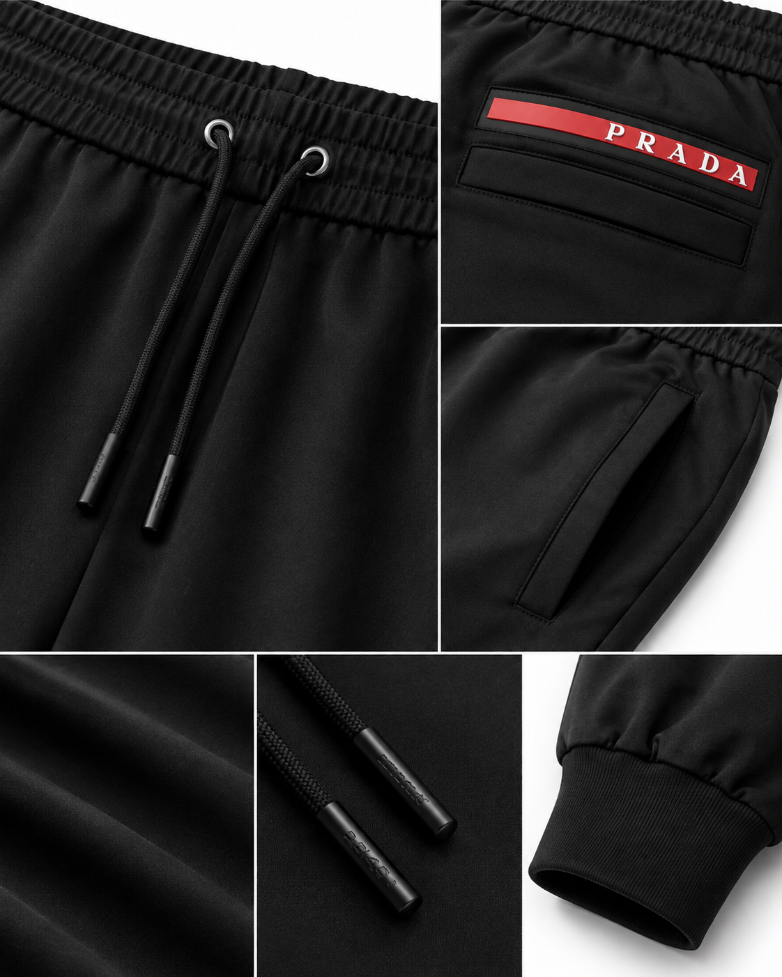 Prada - Black Soft Jogger