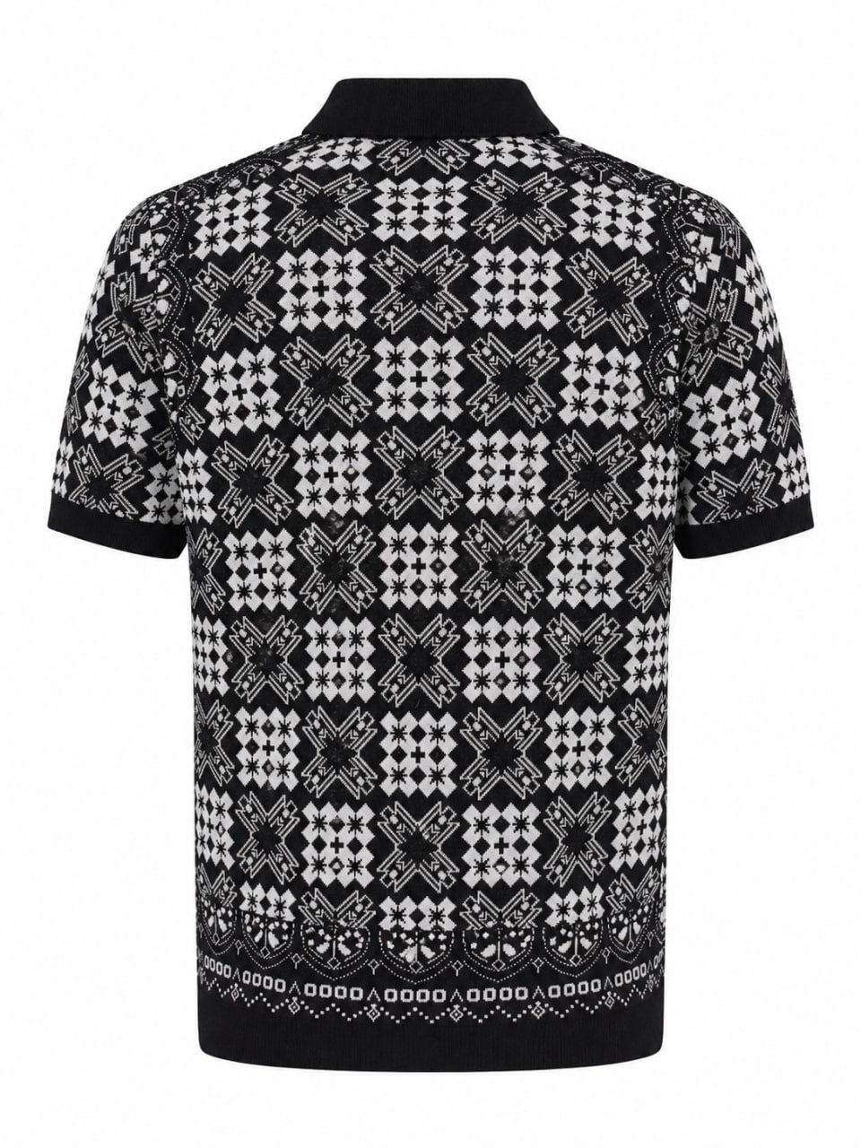 AMIRI Patterned Knit Polo