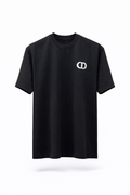 DIOR CD letter-embroidered round collar short sleeves