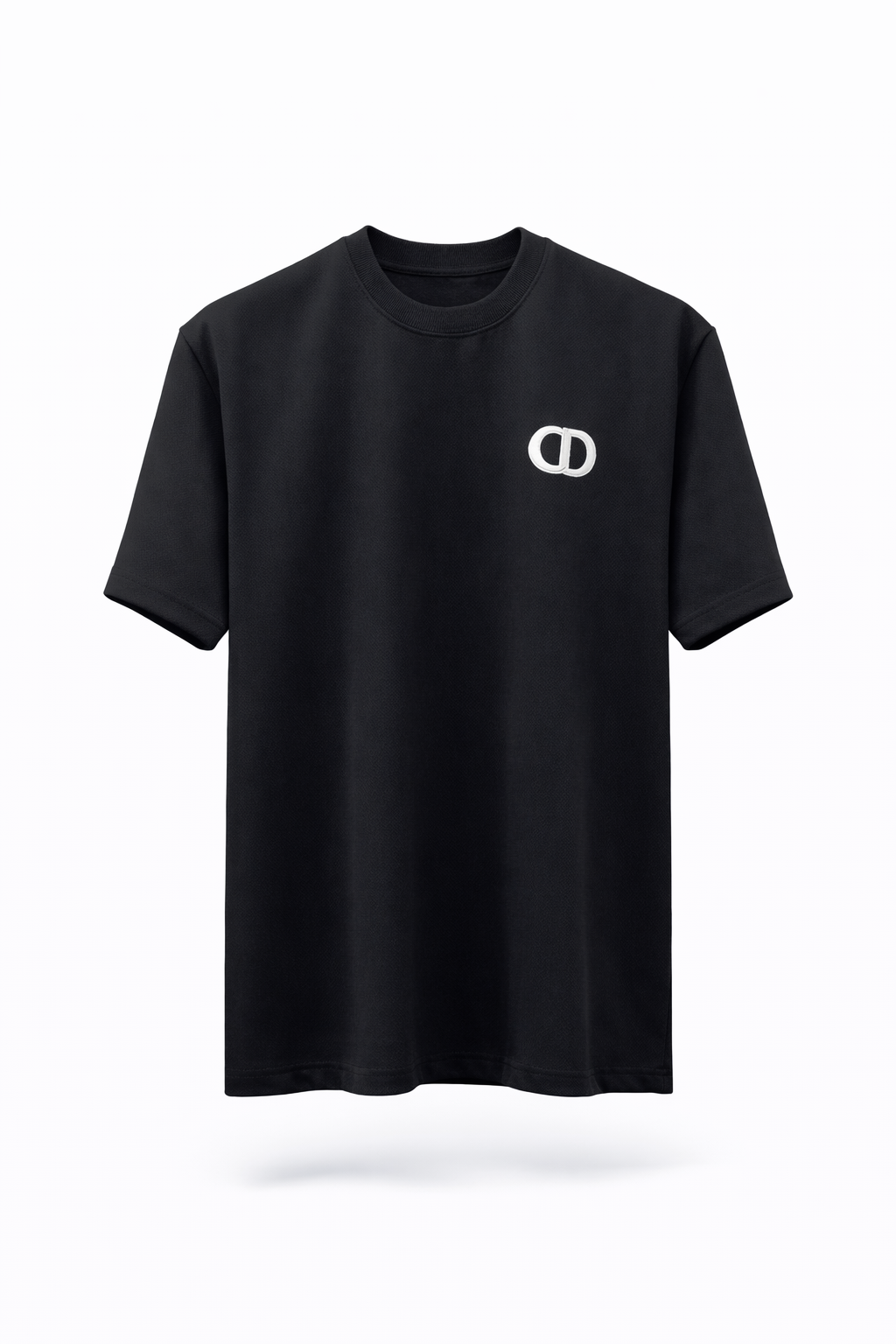 DIOR CD letter-embroidered round collar short sleeves