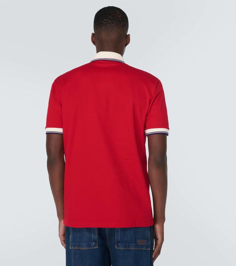 Gucci GG cotton-blend polo shirt