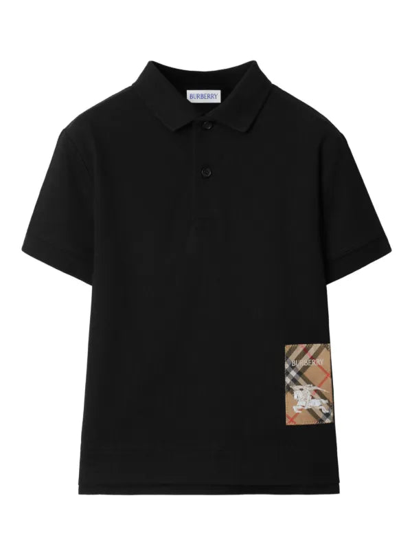 BURBERRY - 'Vintage Check' cotton polo shirt