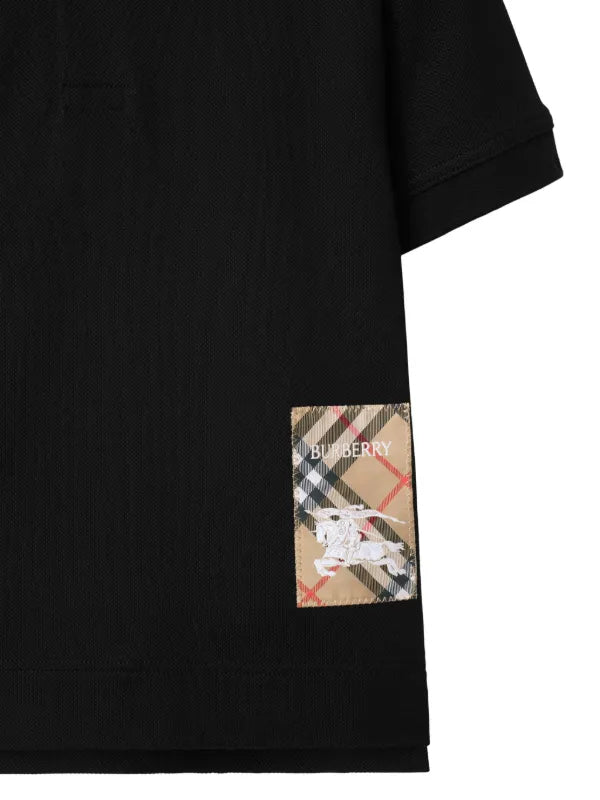 BURBERRY - 'Vintage Check' cotton polo shirt