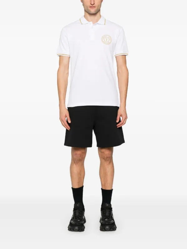 Versace Jeans Couture
logo-embroidered cotton polo shirt